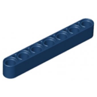 technic hefbalk dik 1x7 dark blue